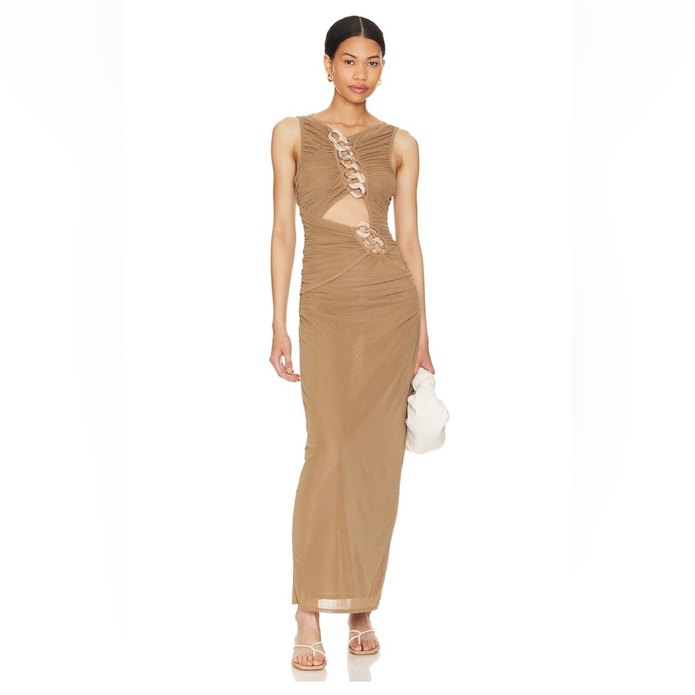 L’ Academie Emeraude Maxi Dress